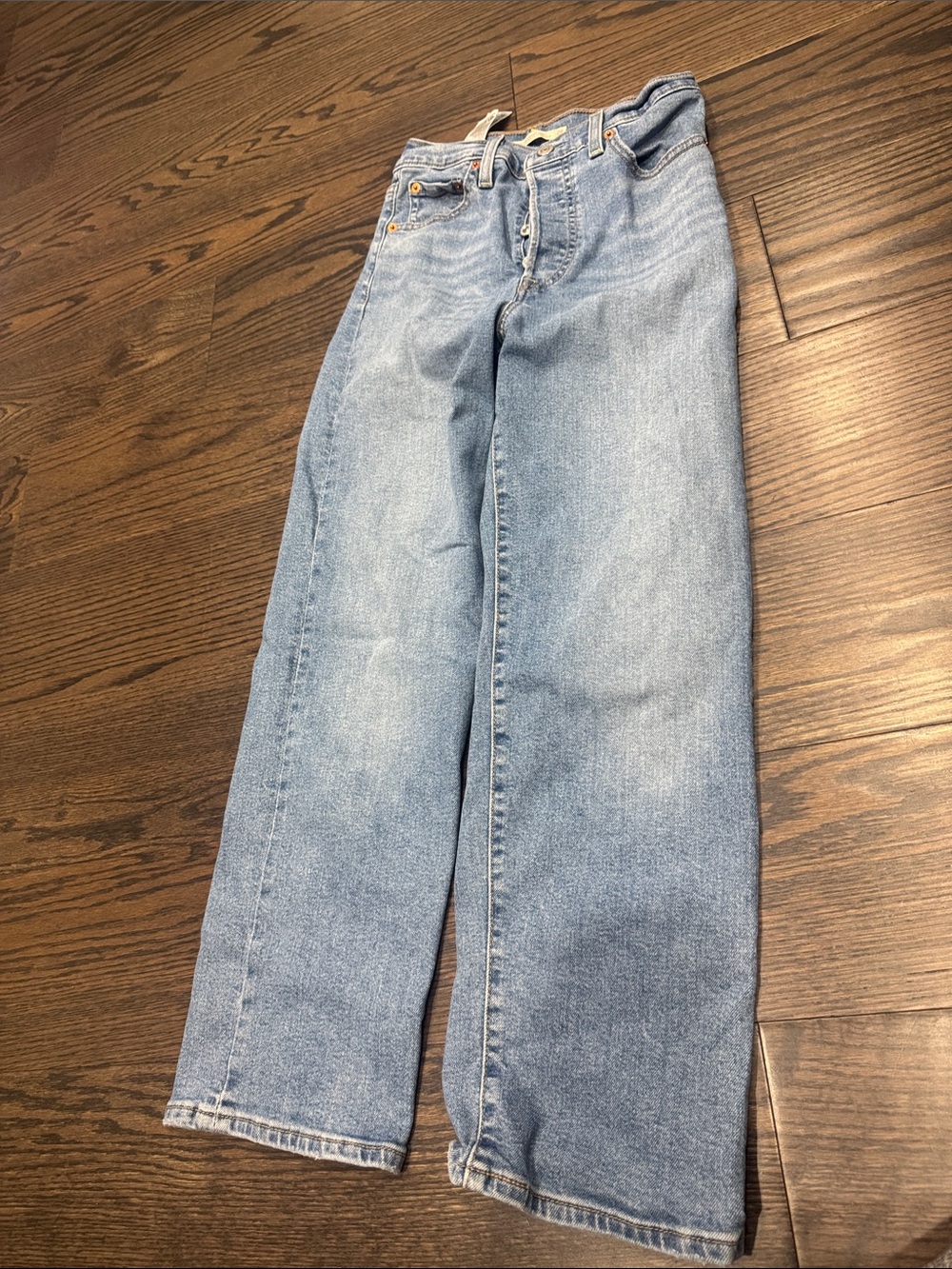 Levi's High-Rise Wide Leg Jeans — Light Wash Blue